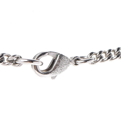 Chanel Baguette Crystal CC Necklace Silver 5 of 6