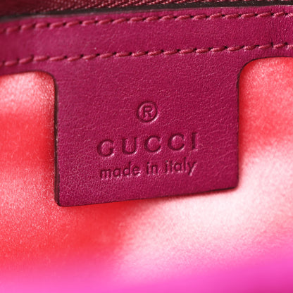 Gucci Velvet Matelasse Medium GG Marmont Shoulder Bag Fuchsia Violet Cyclamen 6 of 10