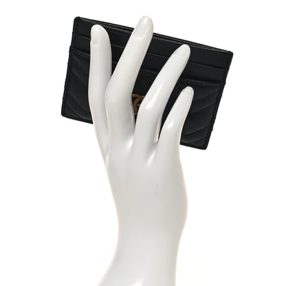 Gucci Calfskin Matelasse GG Marmont Card Holder Black 2 of 7