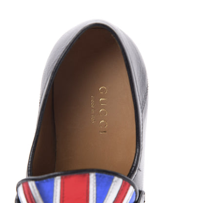 Gucci Lambskin Union Jack Horsebit Loafer Pumps 35.5 Black 6 of 9