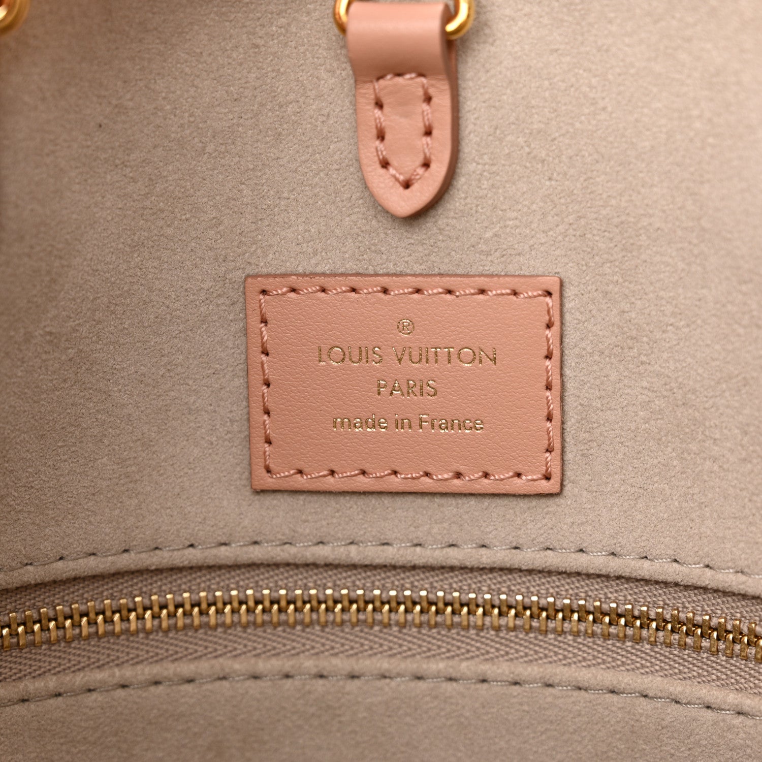 Louis Vuitton Empreinte Monogram Giant Onthego MM Rose Trianon Creme 6 of 9