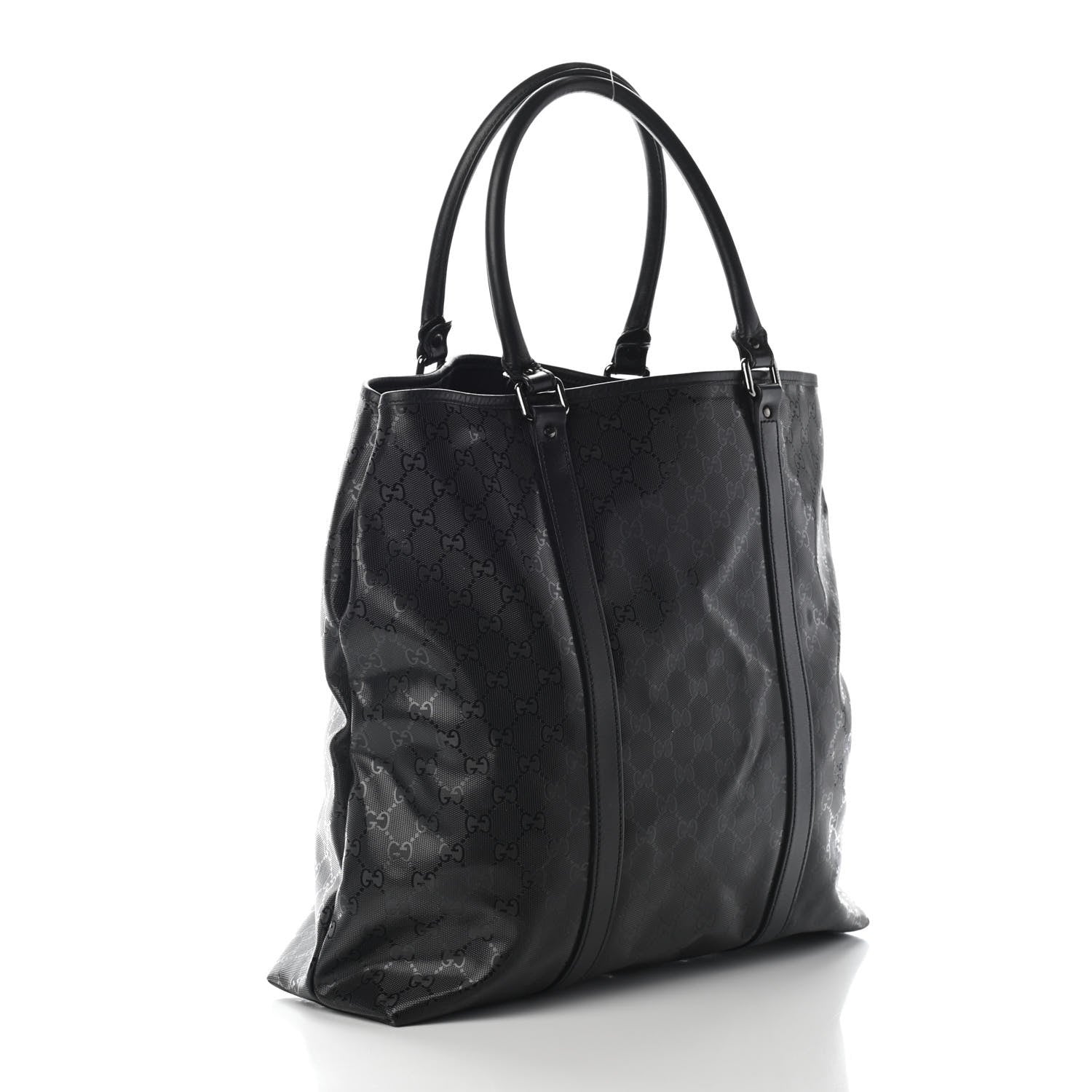 Gucci Imprime Monogram Cuoio Canyon Joy Vertical Tote Black 2 of 9