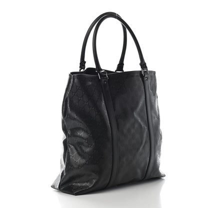Gucci Imprime Monogram Cuoio Canyon Joy Vertical Tote Black 2 of 9