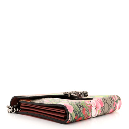 Gucci GG Supreme Monogram Blooms Mini Dionysus Chain Wallet Beige Multicolor Dry Rose 4 of 12