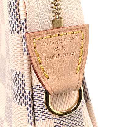 Louis Vuitton Damier Azur Pochette Accessories NM Rose Ballerine 6 of 10