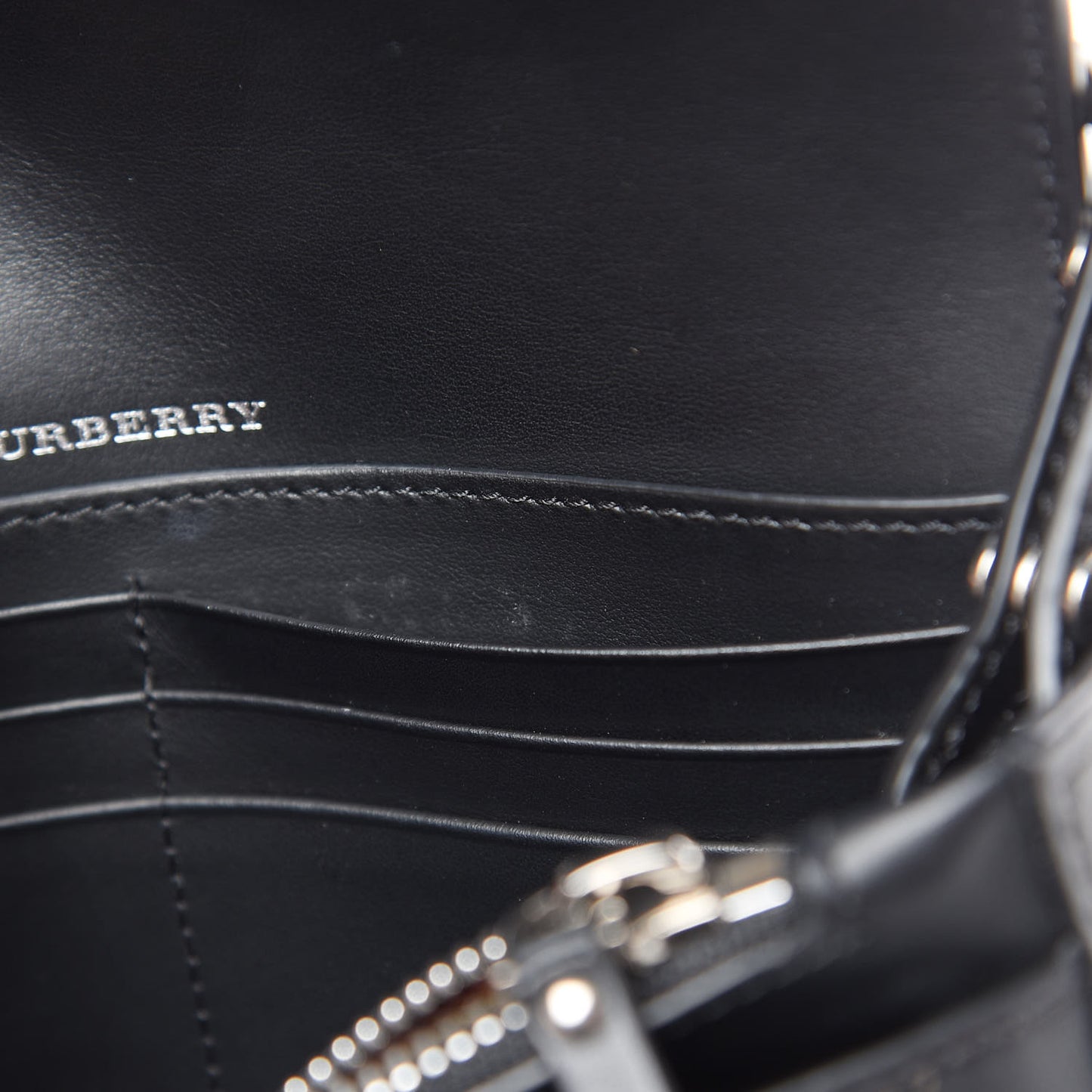 Calfskin Perforated Logo Hampshire Crossbody Black