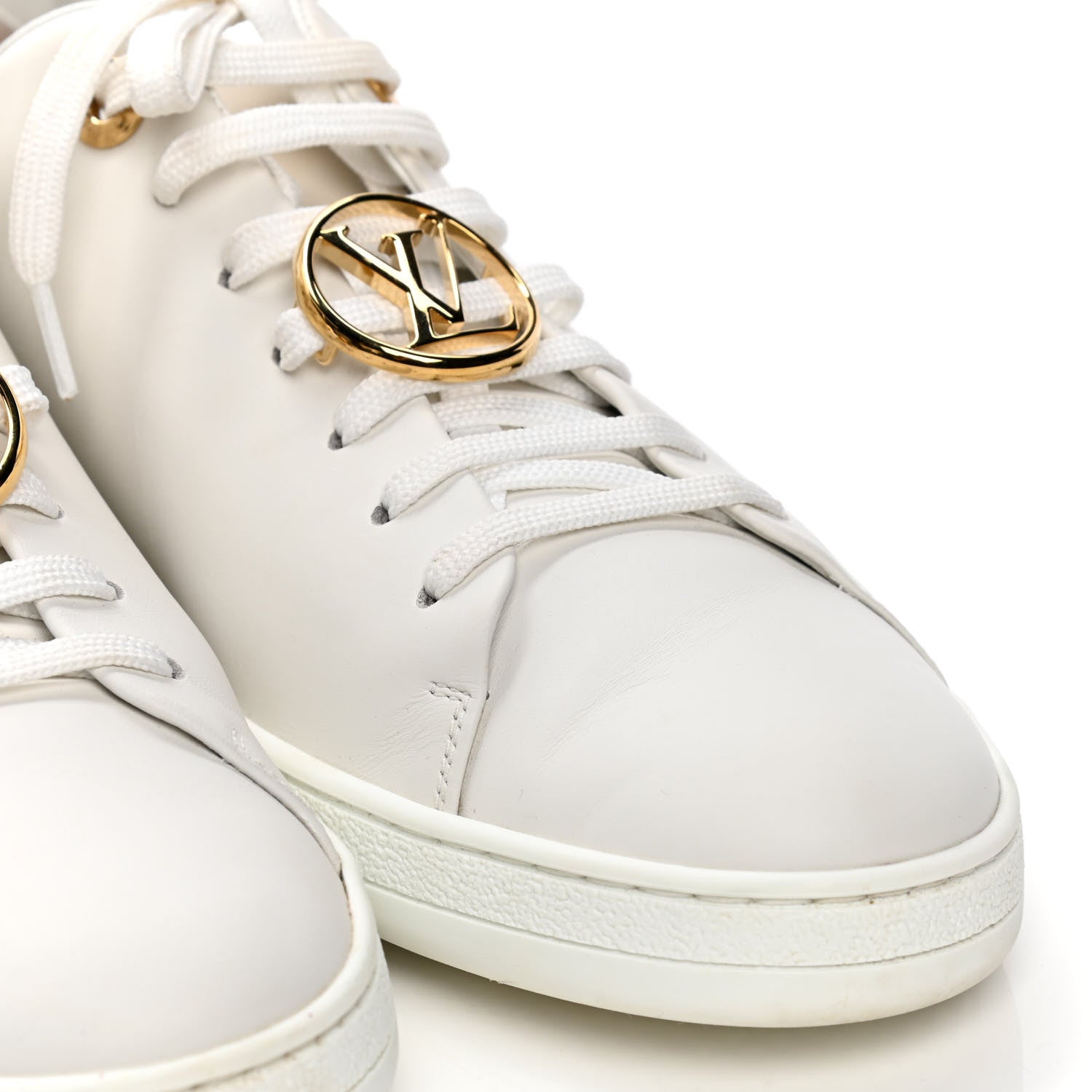 Louis Vuitton Calfskin Frontrow Sneakers 39.5 White 5 of 5