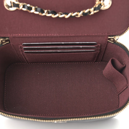 Chanel Lambskin Quilted Small Vanity Case With Chain Black 4 of 8