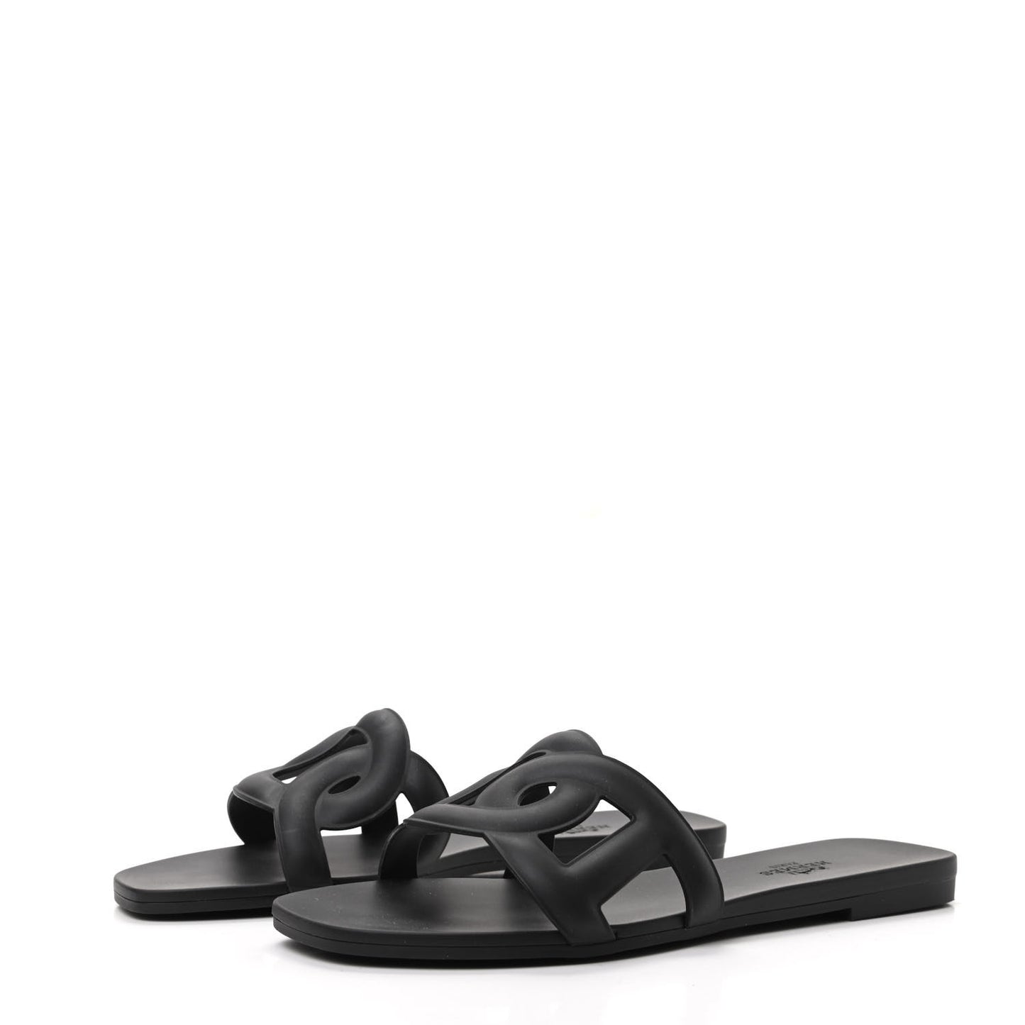 Rubber Aloha Sandals 36 Black