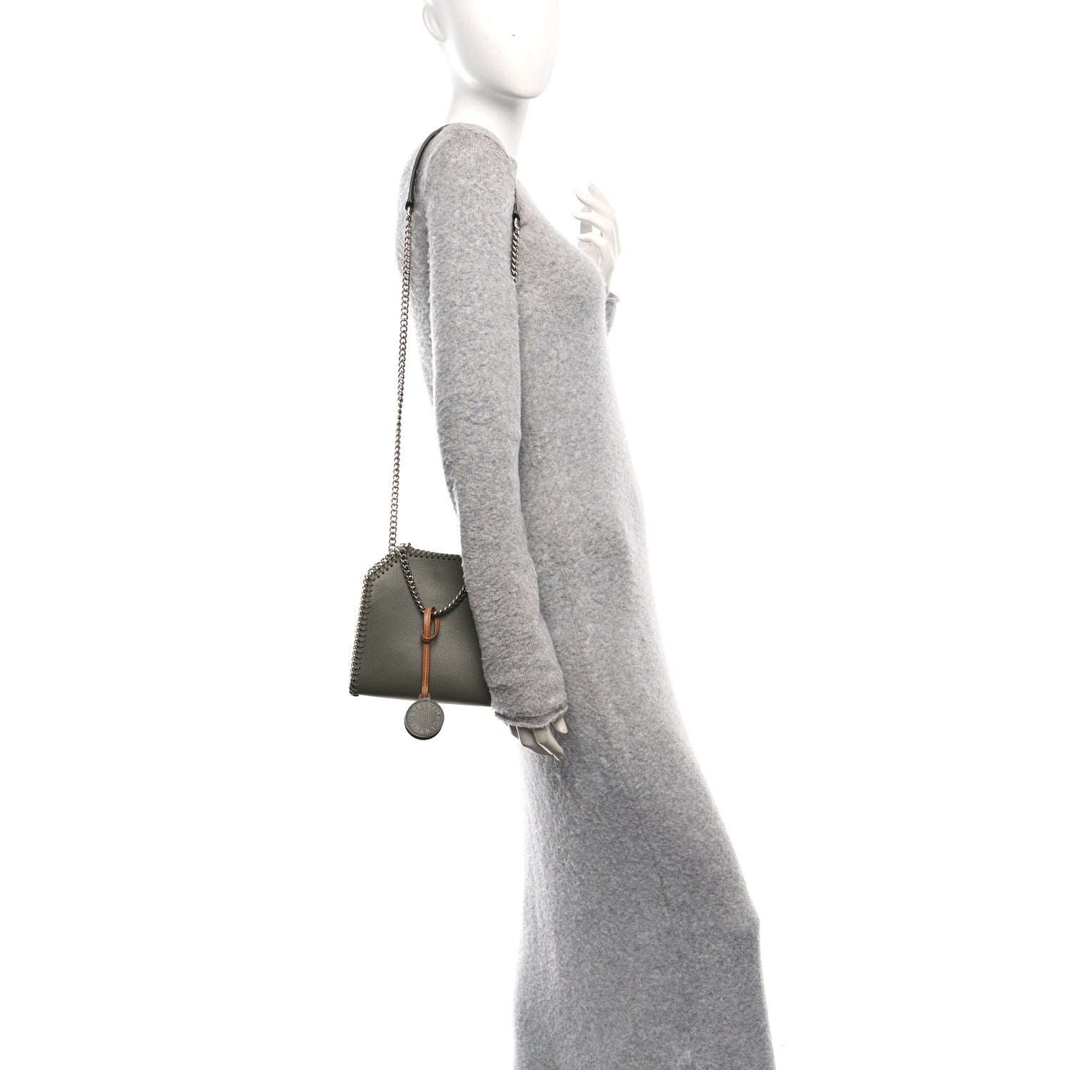 Stella McCartney Eco Alter Mat Tiny Falabella Tote Mud 2 of 9