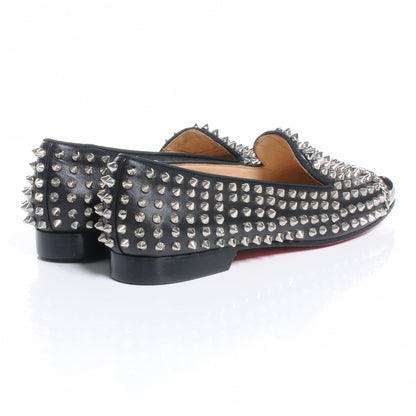 Christian Louboutin Leather Glitz Flat Loafers 40 Black 4 of 7