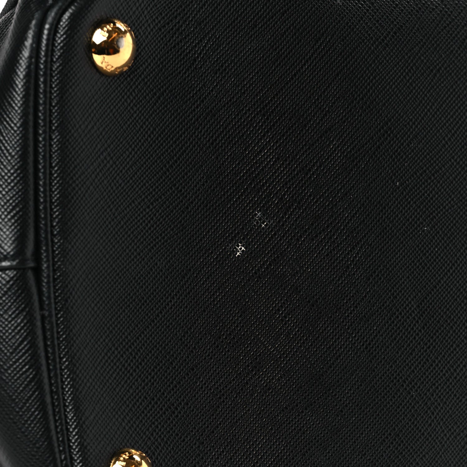 Prada Saffiano Lux Colorblock Medium Galleria Double Zip Tote Black Talco 9 of 12