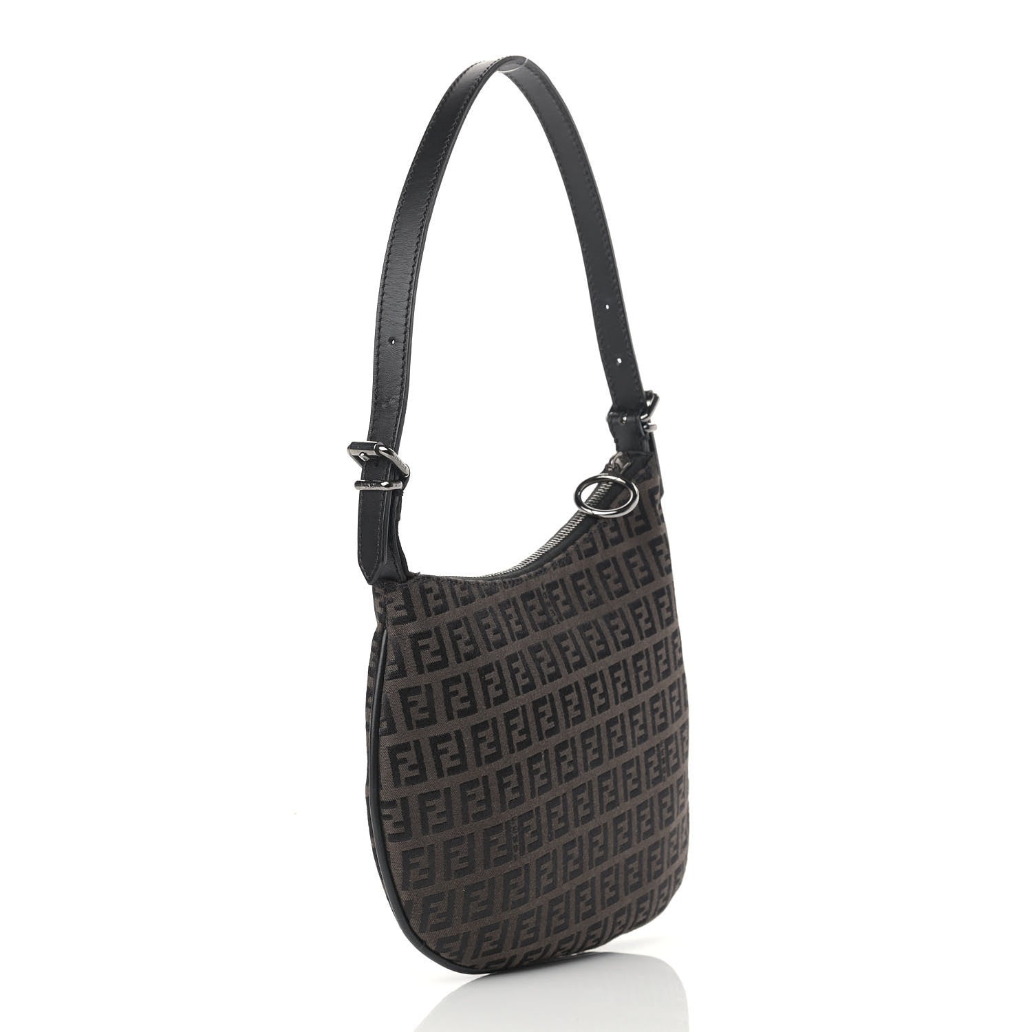 Fendi Zucca Ostrik Hobo Tobacco 3 of 9