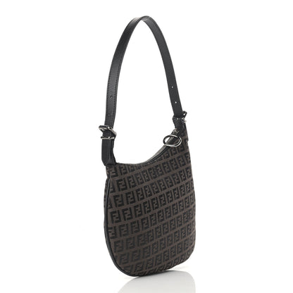 Fendi Zucca Ostrik Hobo Tobacco 3 of 9