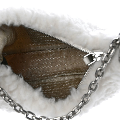 Prada Wool Cashmere Re-Edition 2005 Shoulder Bag Naturale 5 of 10