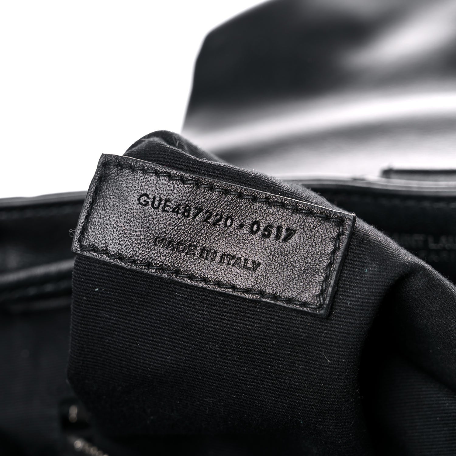 Saint Laurent Calfskin Y Quilted Monogram Small Loulou Backpack Black 8 of 20