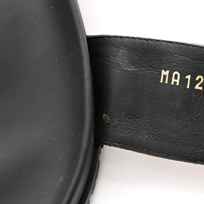 Louis Vuitton Monogram Bom Dia Mule Sandals 37 Black 9 of 10