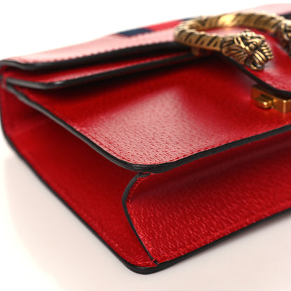 Gucci Textured Calfskin Web Mini Dionysus Shoulder Bag Hibiscus Red 8 of 9