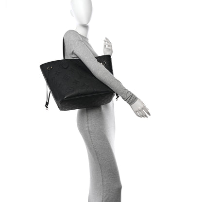 Louis Vuitton Empreinte Monogram Giant Neverfull MM Black 2 of 12