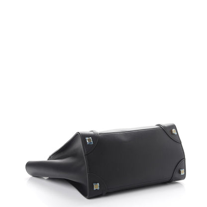 Celine Smooth Calfskin Mini Luggage Black 4 of 10