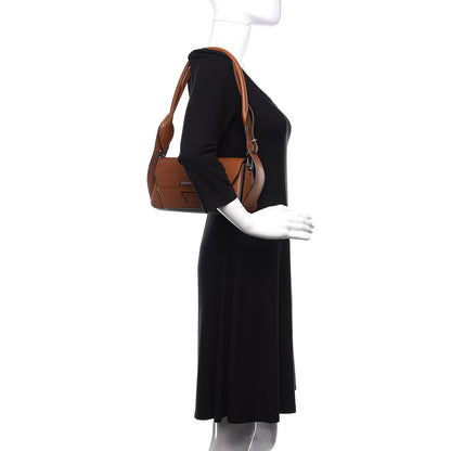 Prada City Calfskin Manuelle Shoulder Bag Cognac 2 of 10