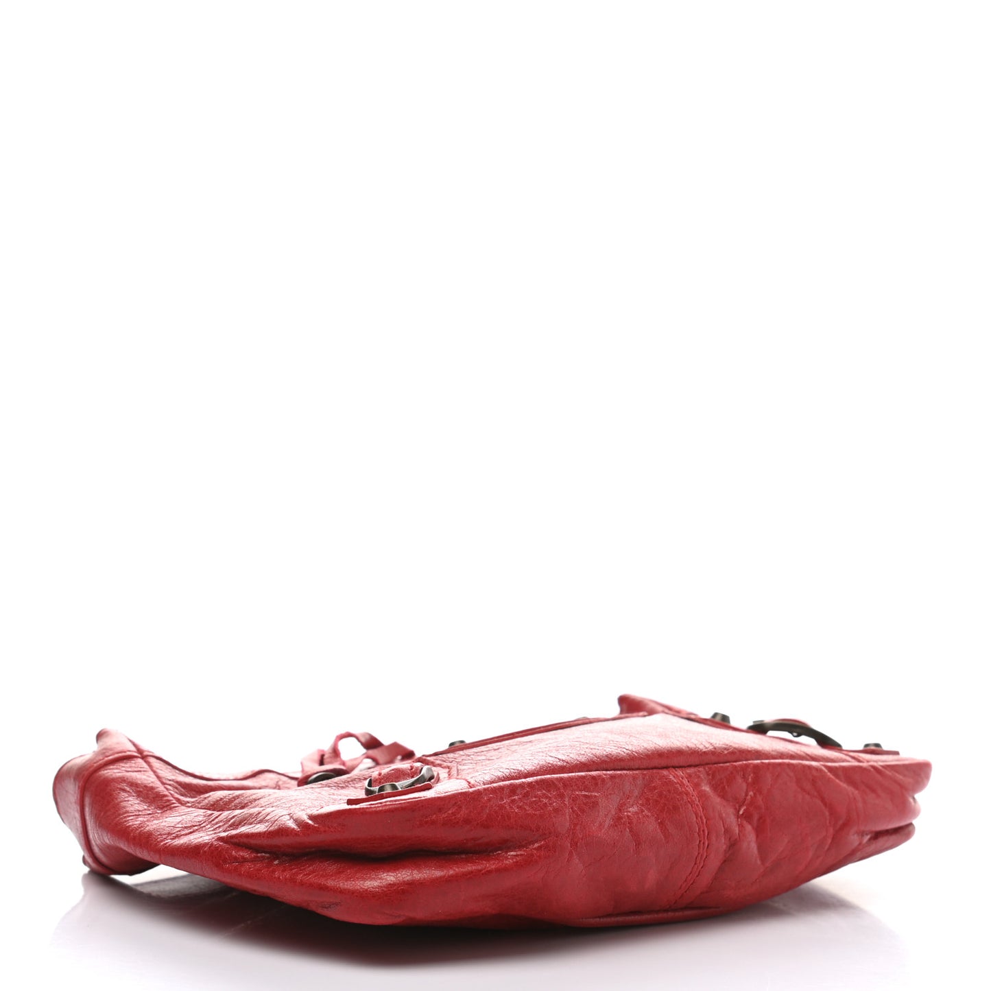 Chevre Classic Hardware Porte Toilette Makeup Clutch True Red