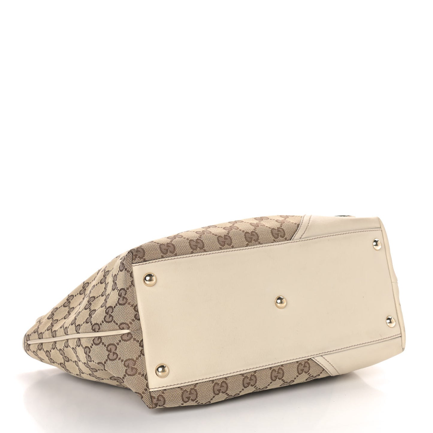 Monogram Medium New Britt Tote Off White