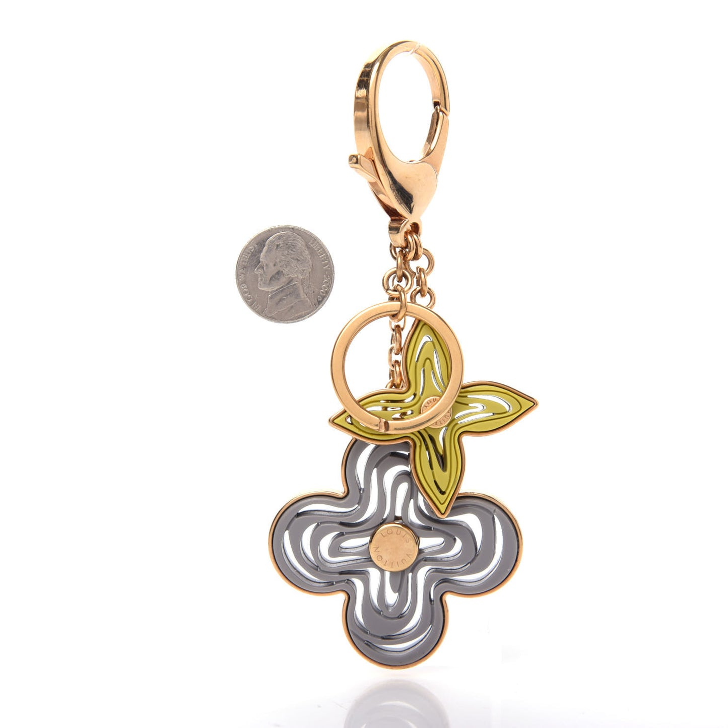 Resin Naif Bag Charm Gris