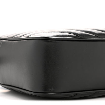 Saint Laurent Calfskin Matelasse Monogram Lou Camera Bag Black 9 of 13
