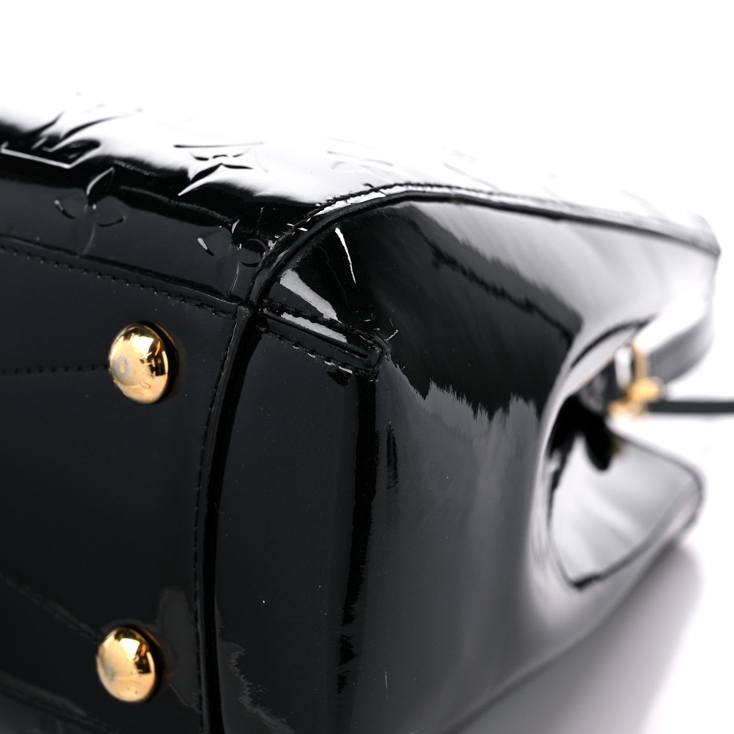 Louis Vuitton Vernis Montaigne MM Black 10 of 16