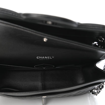 Chanel Lambskin Quilted Jumbo Double Flap Black 4 of 4