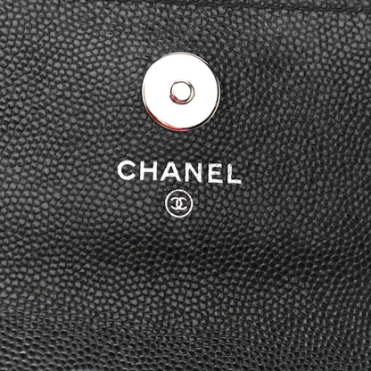 Chanel Caviar Quilted Incognito Belt Flap Card Holder Black 6 of 12