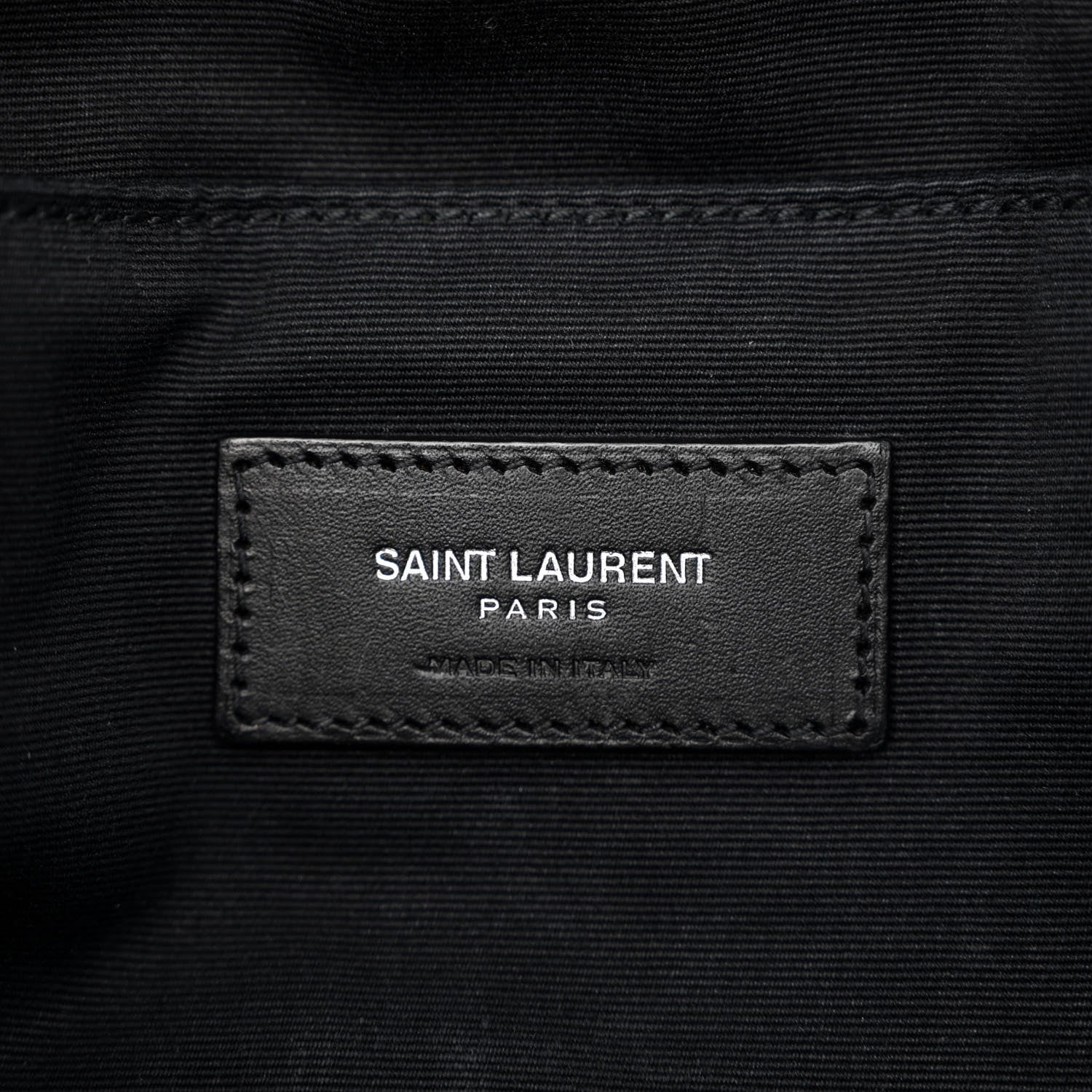 Saint Laurent Canvas Classic Belt Bag Black White 6 of 16