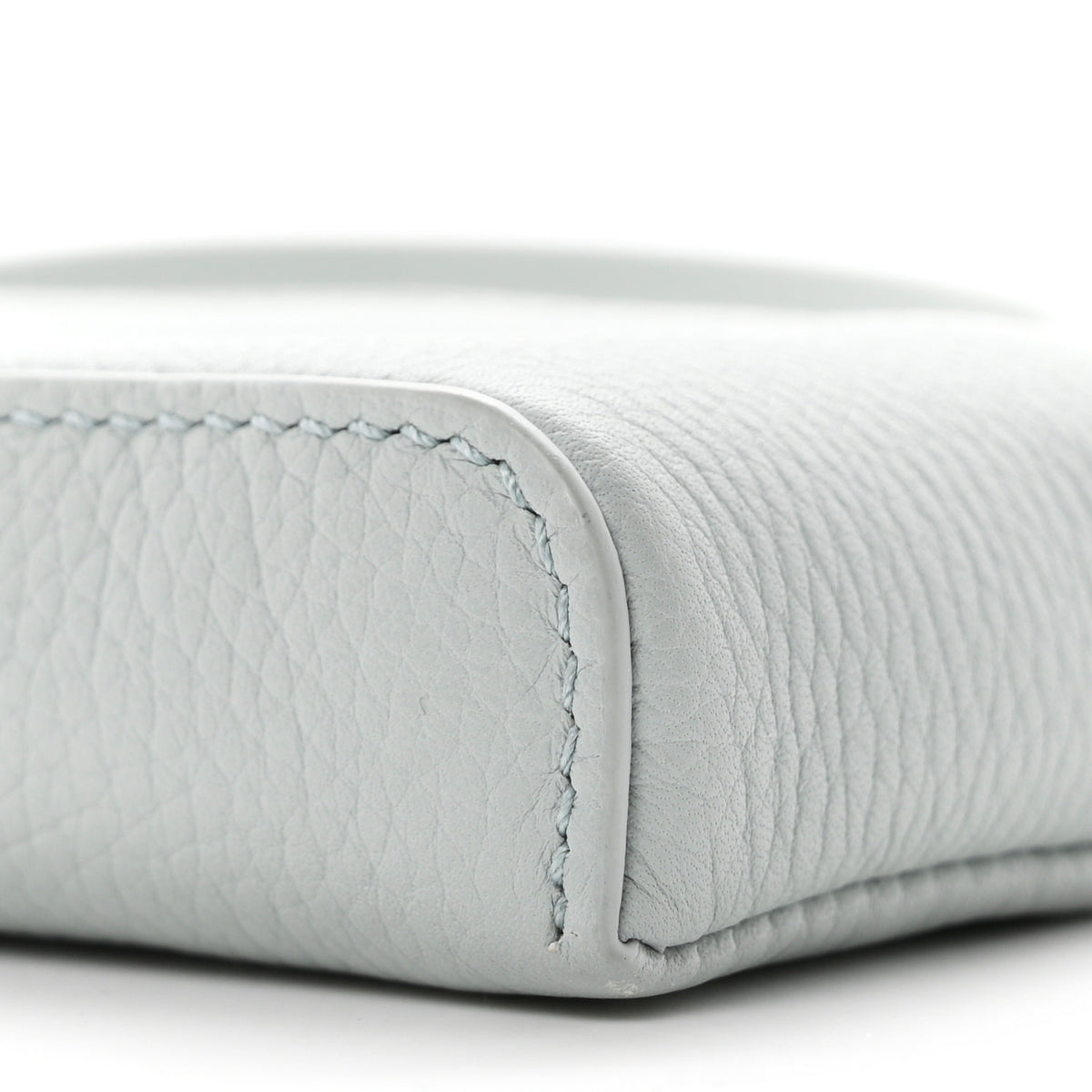 Loro Piana Grained Calfskin Extra Pocket Mini Pouch Minty Breeze 10 of 11
