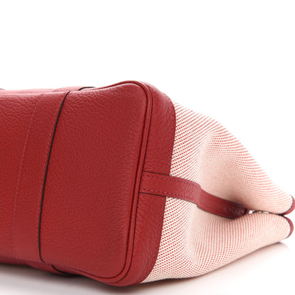 Hermes Twill H Negonda Garden Party 30 TPM Tote Rouge Piment 9 of 12