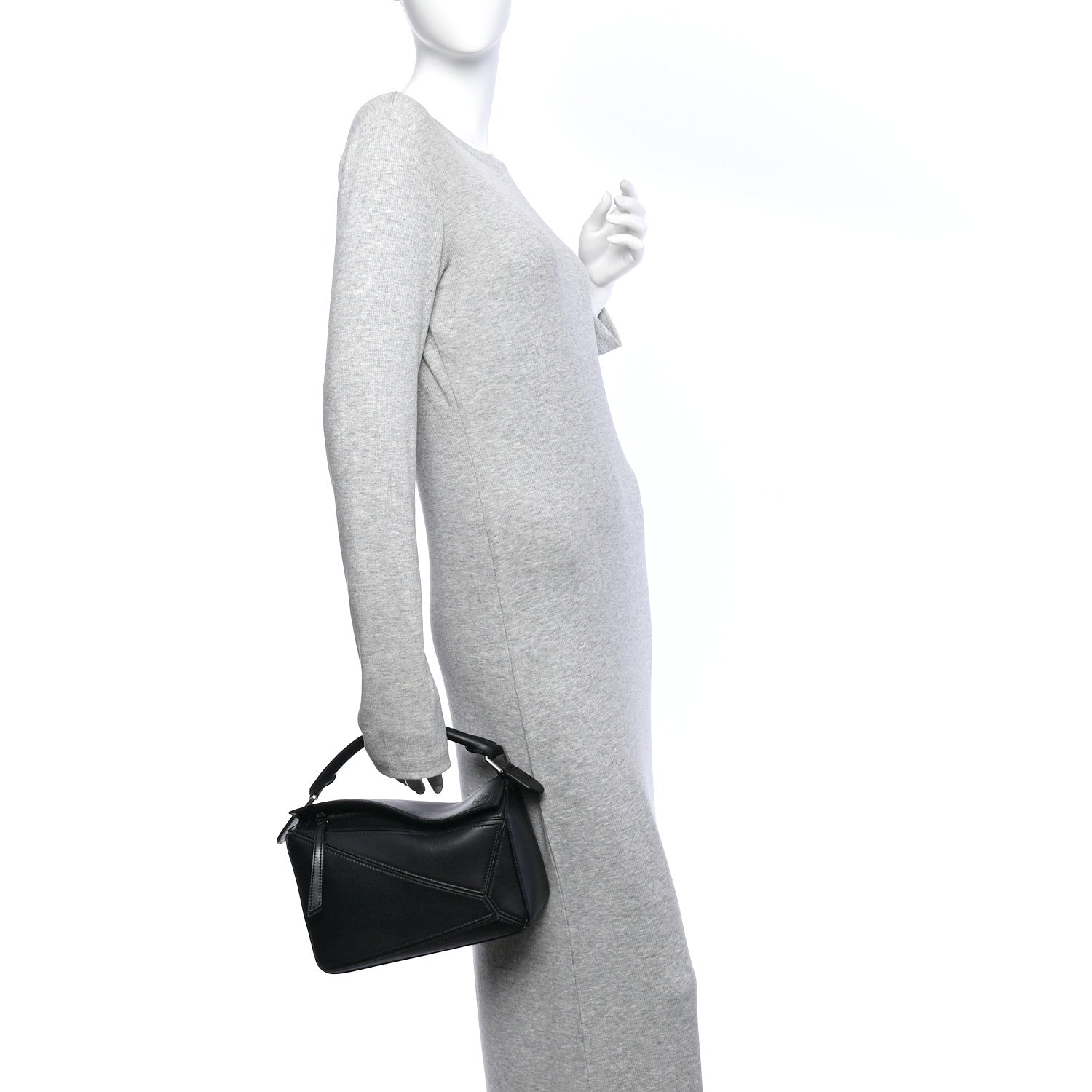 Loewe Calfskin Small Puzzle Bag Black 2 of 10