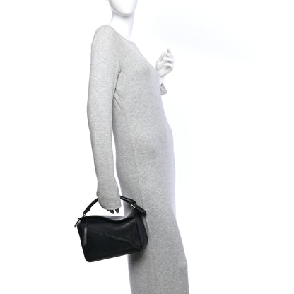 Loewe Calfskin Small Puzzle Bag Black 2 of 10