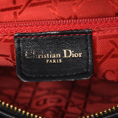 Christian Dior Lambskin Cannage Medium Lady Dior Black 7 of 8