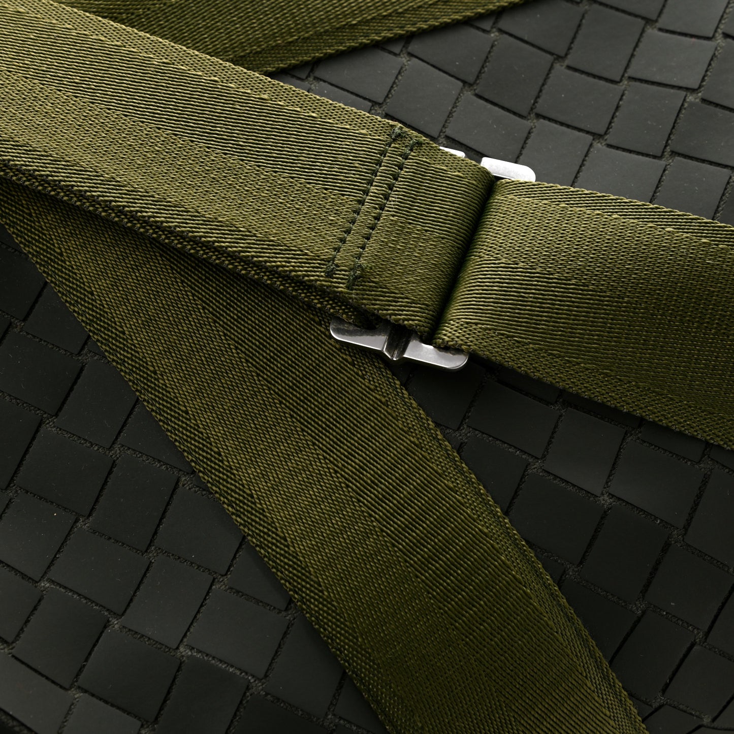 Intrecciato Rubber Canvas Duffle Bag Camping