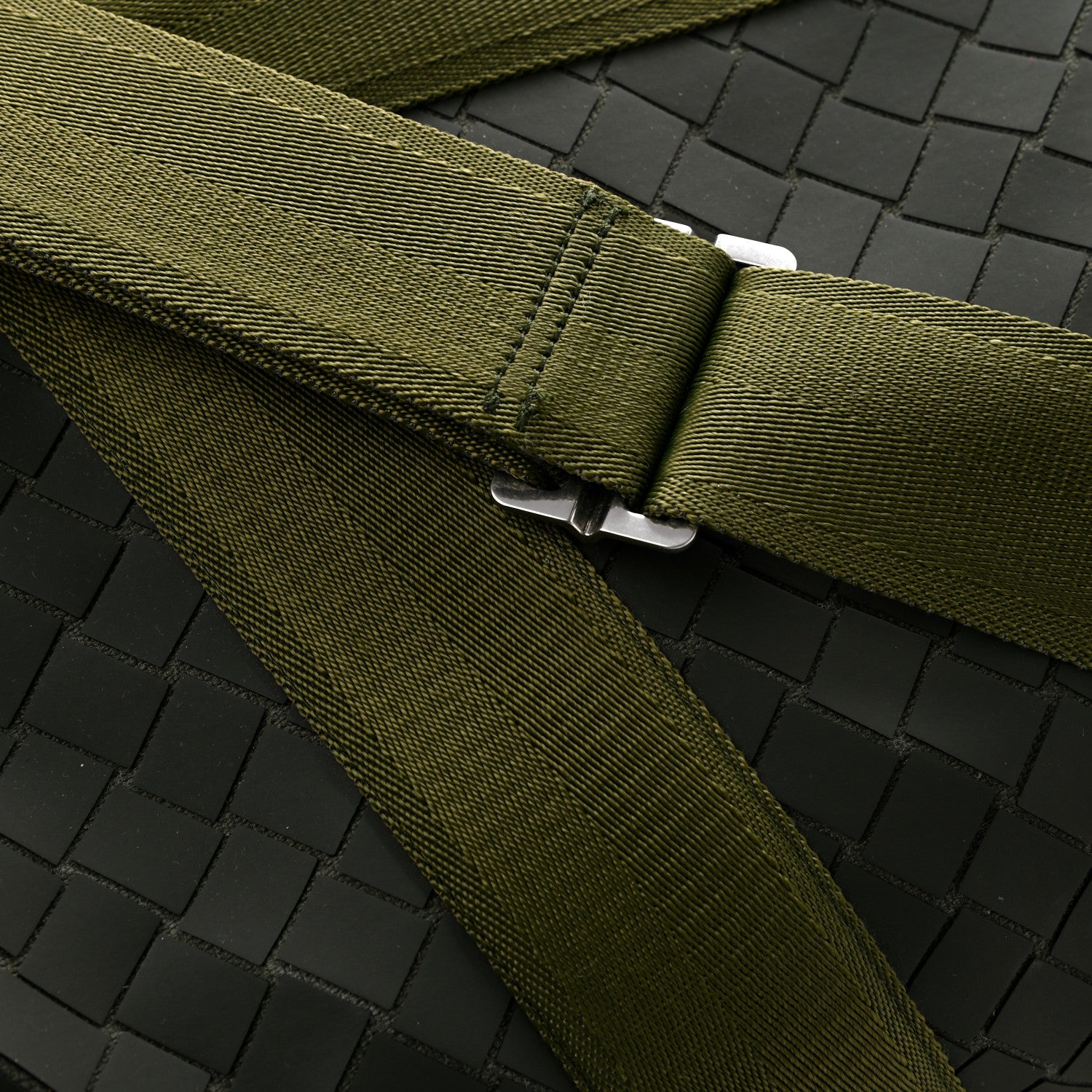 Bottega Veneta Intrecciato Rubber Canvas Duffle Bag Camping 9 of 9