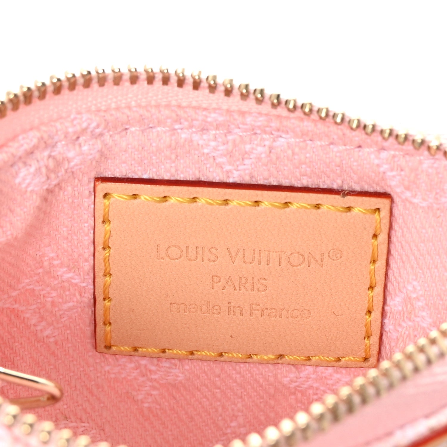 Louis Vuitton Monogram Denim Key Pouch Washed Pink 6 of 7