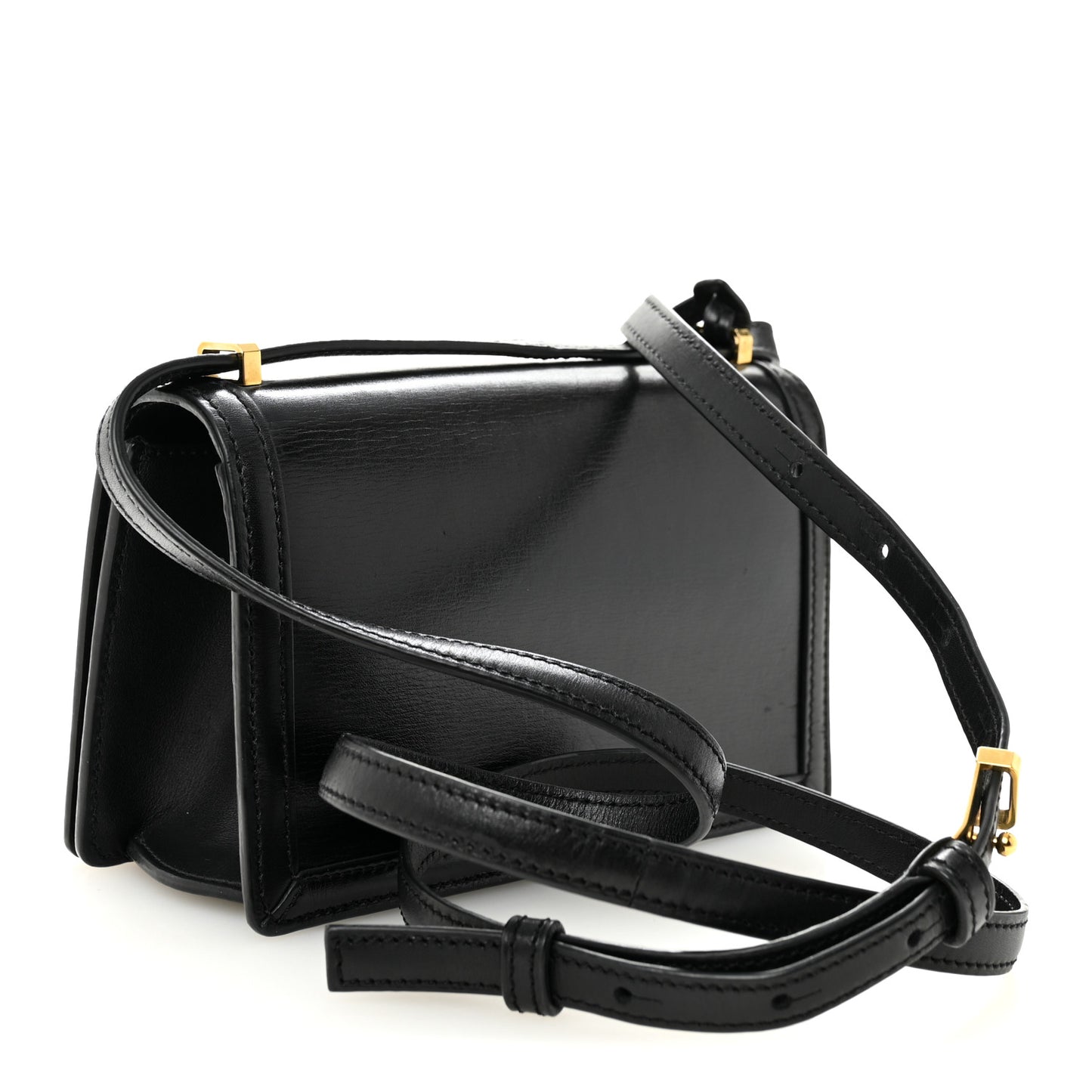 Calfskin Small Barcelona Shoulder Bag Black