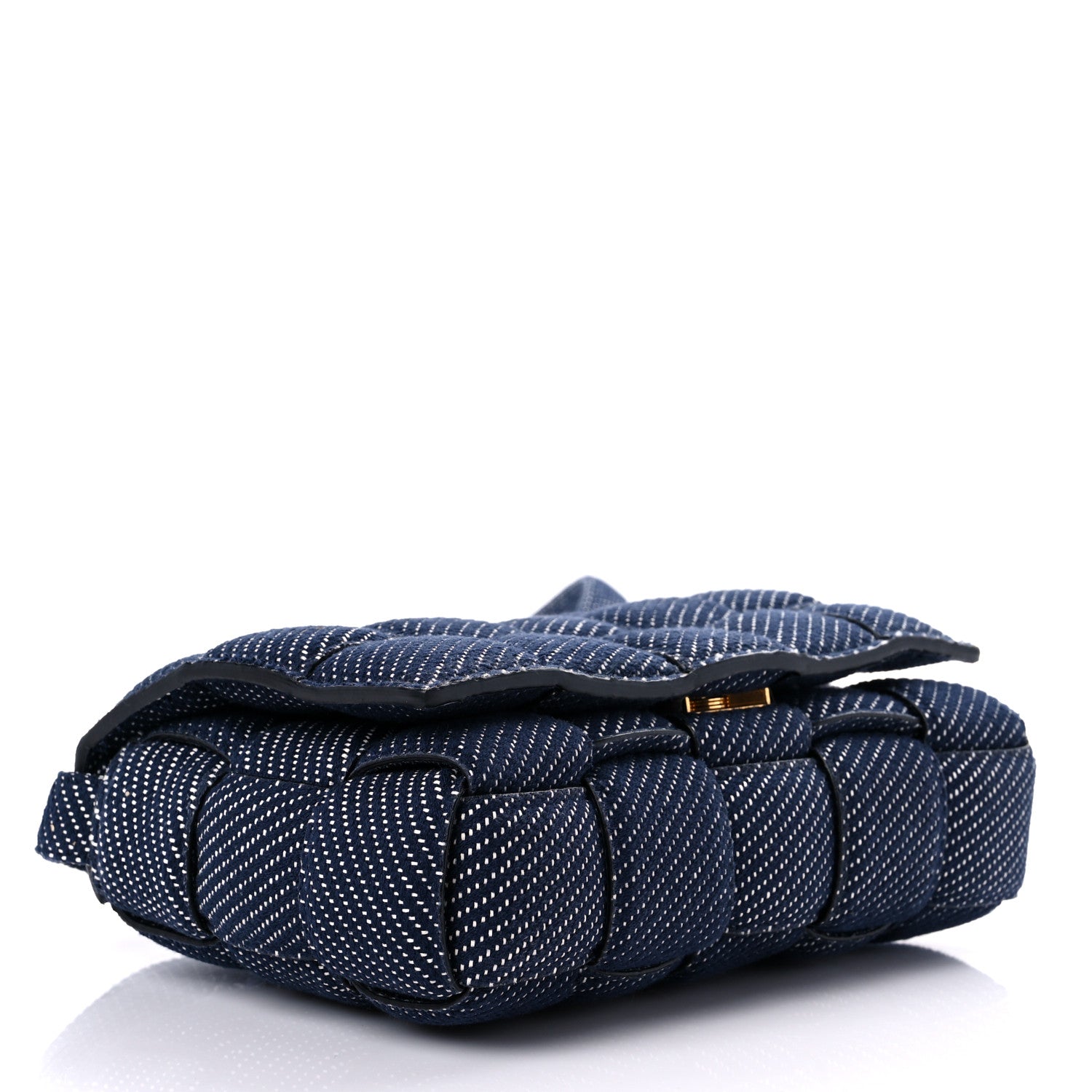 Bottega Veneta Denim Maxi Intrecciato Padded Cassette High Frequency Crossbody Bag Indigo 4 of 7