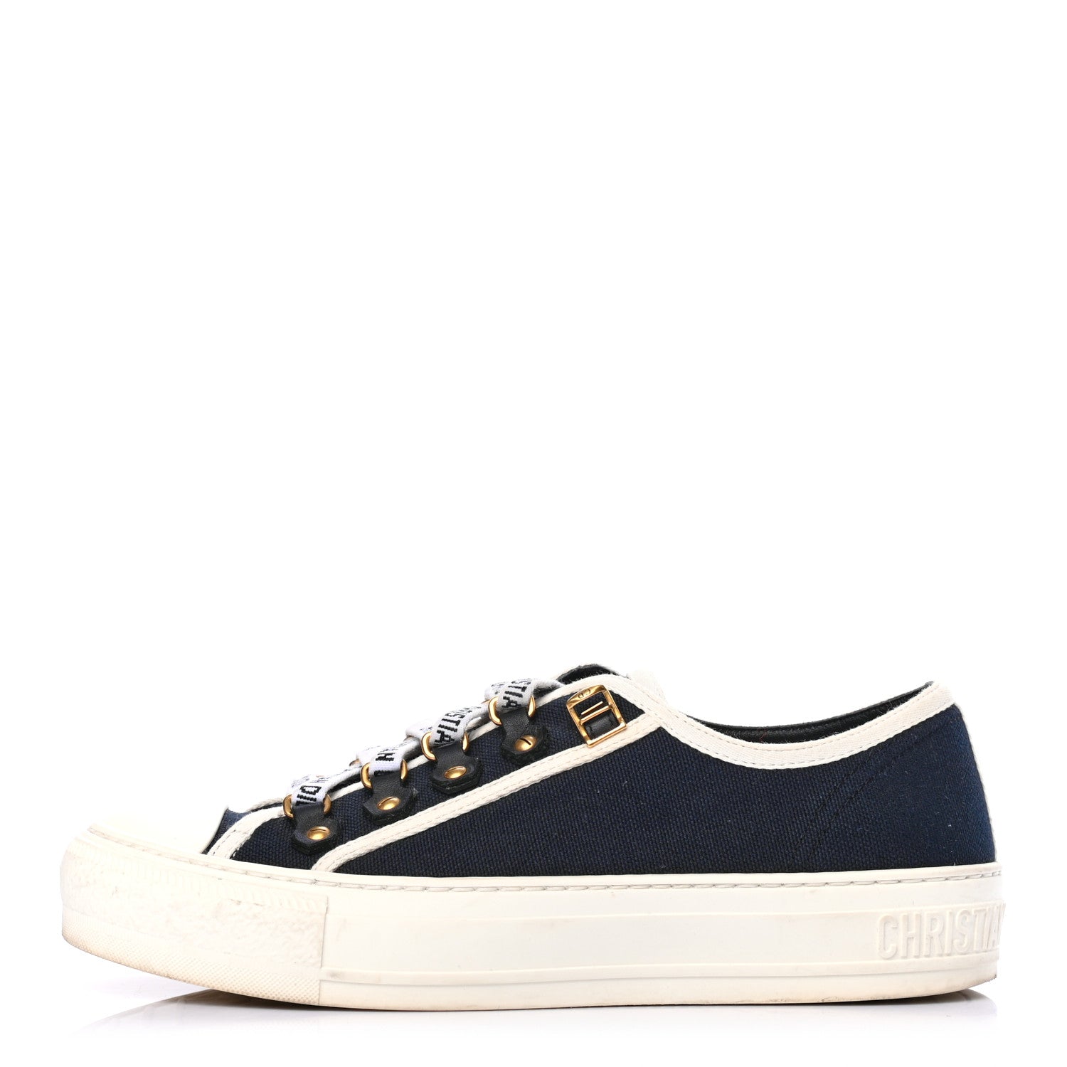 Christian Dior Canvas Walk'N'Dior Low Top Sneakers Black 1 of 8