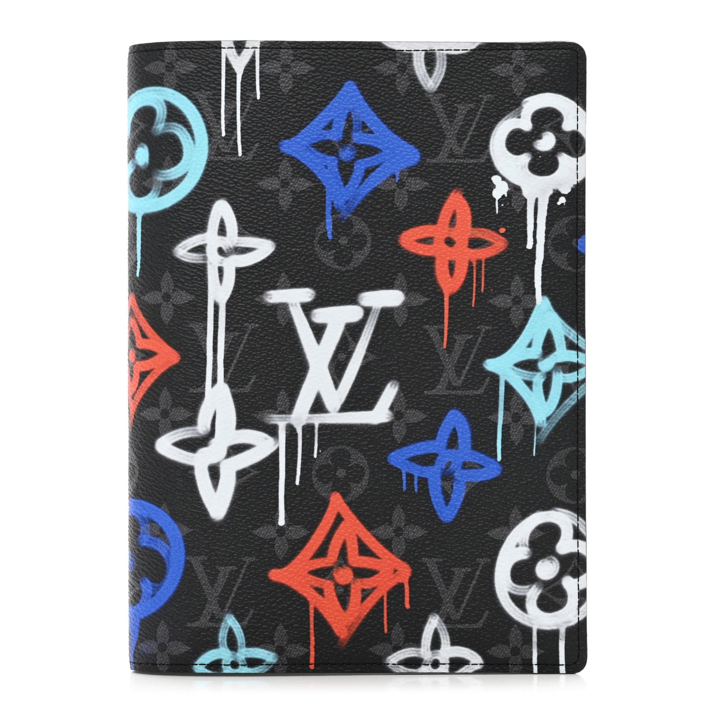 Monogram Eclipse LV Graffiti Auguste Notebook Cover Multicolor