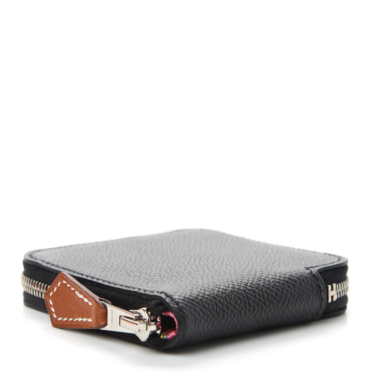 Epsom Silk'in Coin Purse Black Bleu Brume