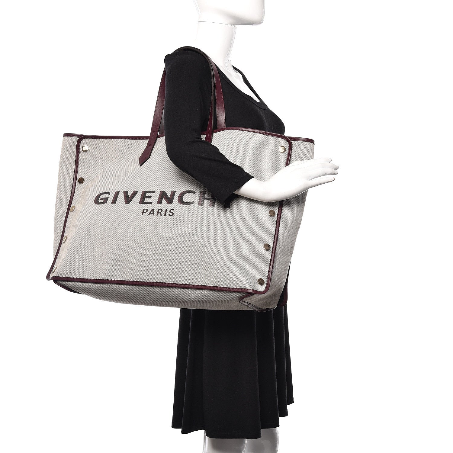Givenchy Canvas Large Bond Shopper Tote Aubergine 2 of 10