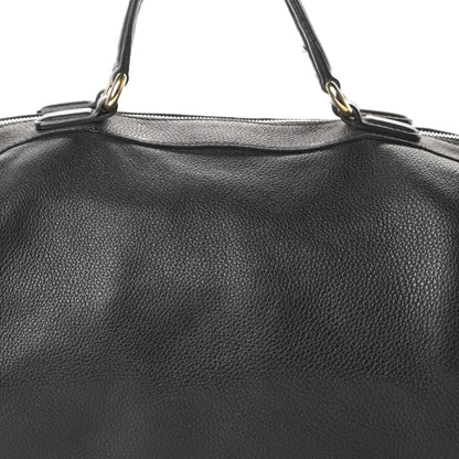 Gucci Pebbled Calfskin Medium Soho Boston Black 8 of 17