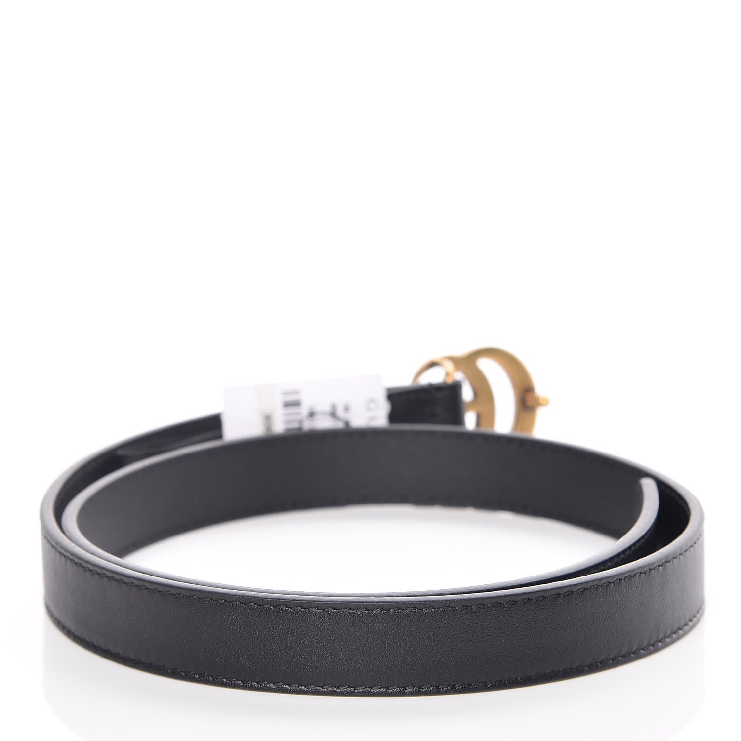 Gucci Calfskin Double G 20mm Belt 70 28 Black 3 of 6