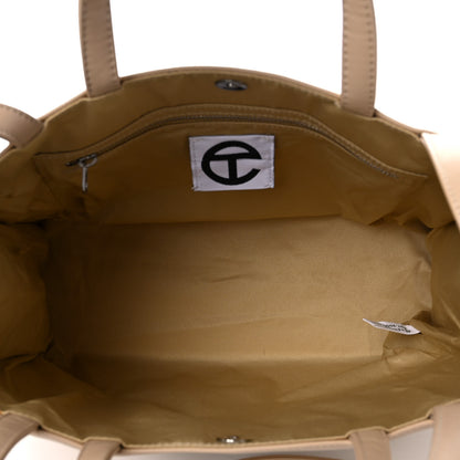 Telfar Vegan Leather Medium Shopping Bag Cream 5 of 14